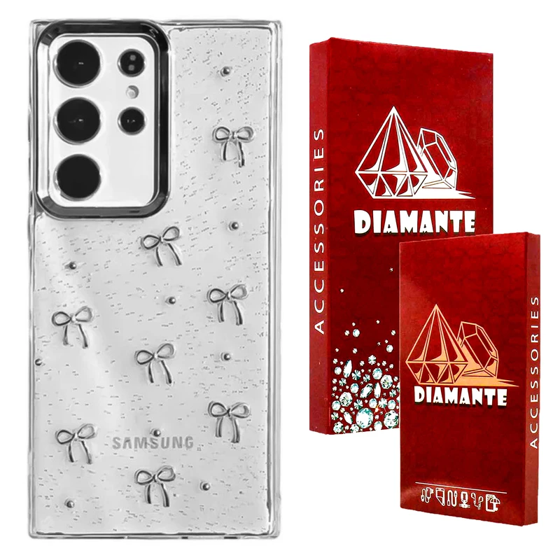  کاور دیامانته مدل Bowtie rd مناسب برای گوشی موبایل سامسونگ Galaxy S23 Ultra