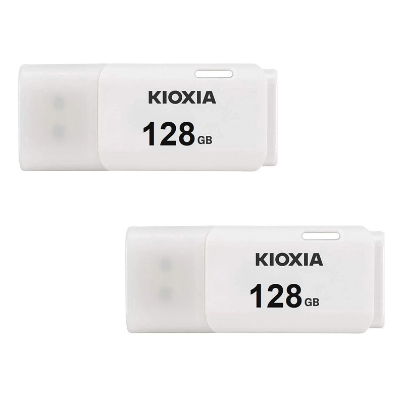 فلش مموری کیوکسیا مدل U202 ظرفیت 128 گیگابایت با رابط USB 2.0 بسته دو عددی