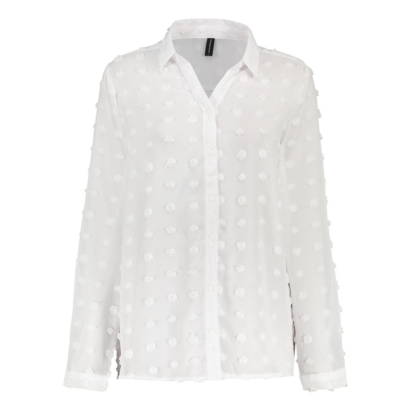 شومیز آستین بلند یقه برگردان زنانه هومنیتی مدل WYWSHI3342