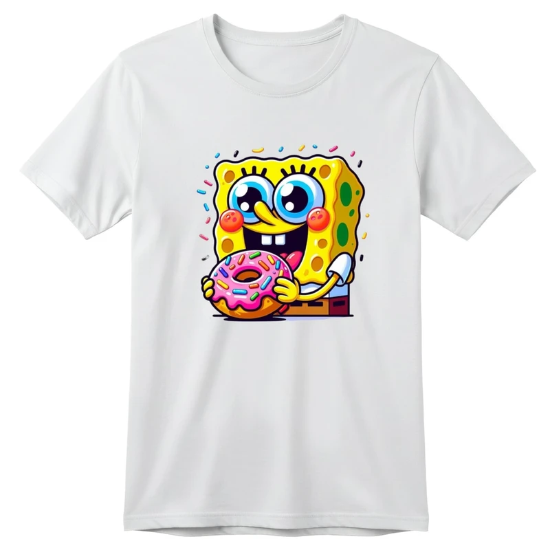 تی‌شرت آستین کوتاه بچگانه مدل باب اسفنجی 