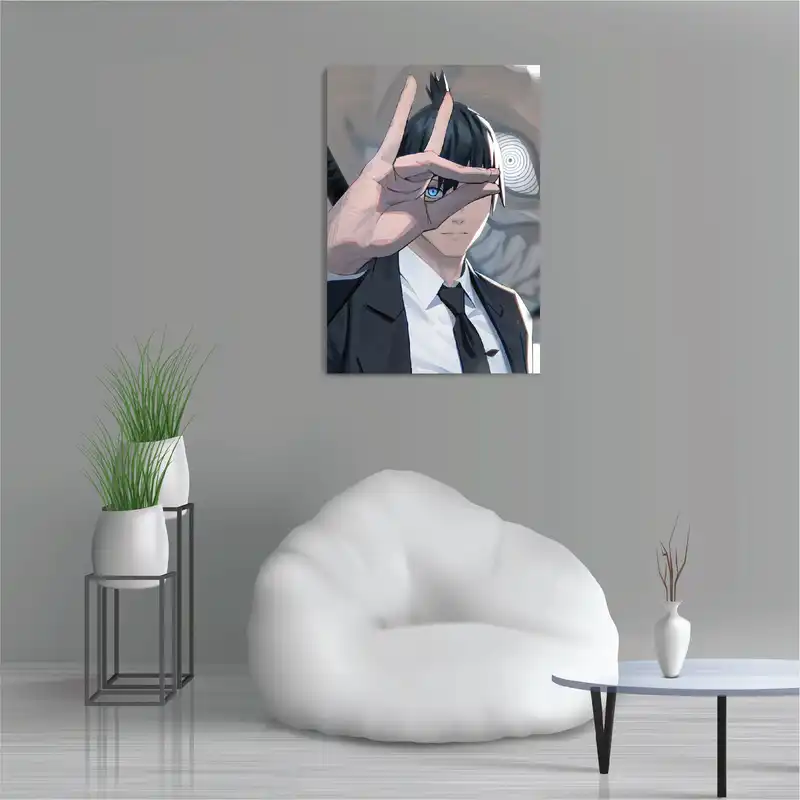 پوستر طرح انیمه مرد اره برقی مدل M0695