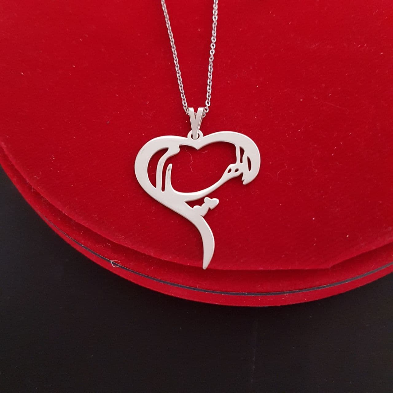 گردنبند نقره زنانه ترمه ۱ طرح الهام کد mas 00413 - - 2