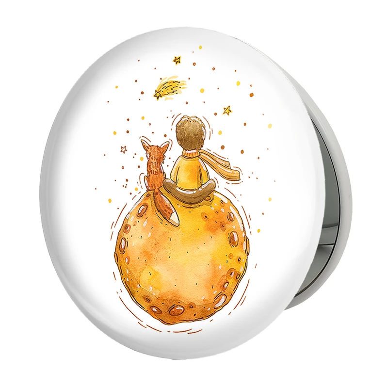 آینه جیبی خندالو طرح شازده کوچولو مدل تاشو کد 1817 