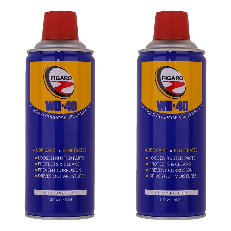 اسپری روان کننده فیگارو مدل WD-40 حجم 400 میلی لیتر بسته 2 عددی