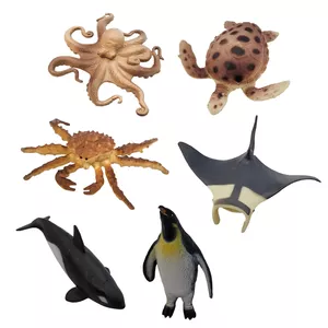 فیگور مدل حیوانات دریایی کد 77 مجموعه 6 عددی