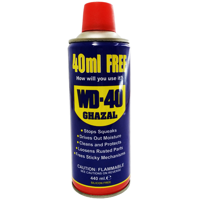 اسپری روان کننده غزل مدل WD-40 حجم 440 میلی لیتر