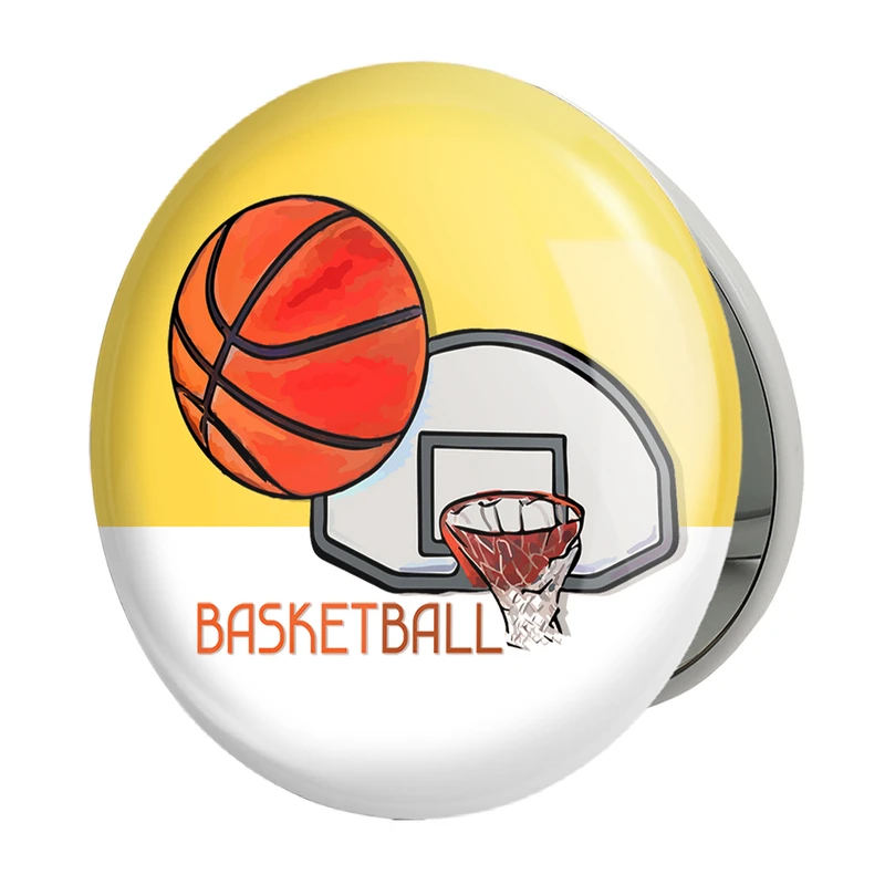 آینه جیبی خندالو طرح بسکتبال Basketball مدل تاشو کد 26474 