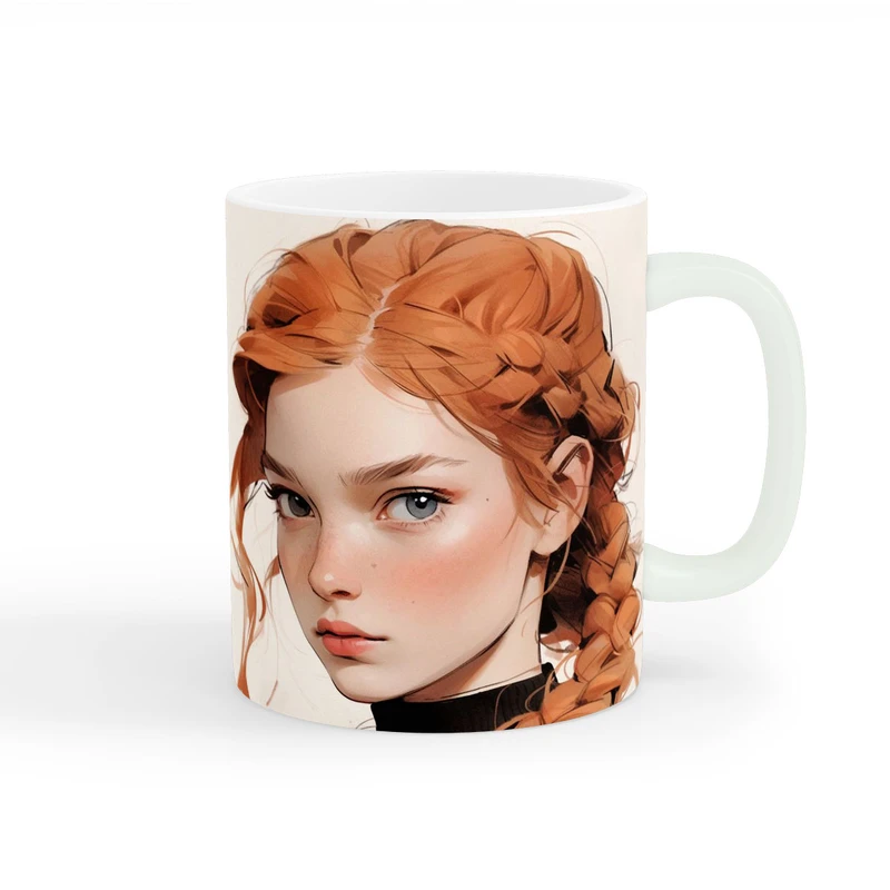 ماگ طرح دخترانه دختر کیوت کد wall-8243