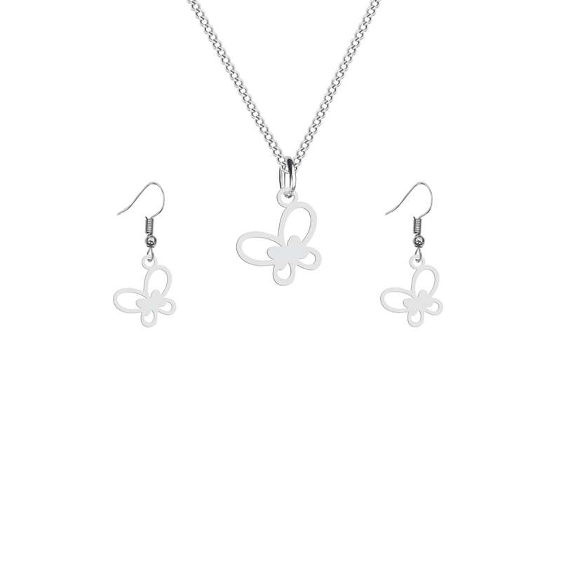 نیم ست زنانه هایکا طرح پروانه مدل s.ha1_59