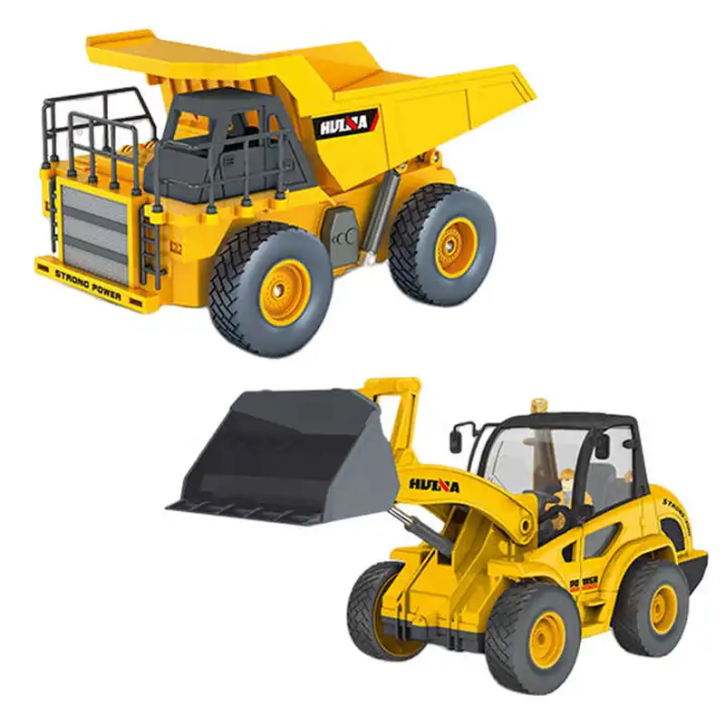 ماشین بازی کنترلی هوینا مدل کامیون و بولدوزر دودزا مجموعه 2 عددی
