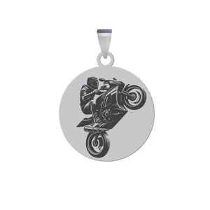 آویز گردنبند زنانه و مردانه هایکا مدل موتور سوار کد ja.h 288