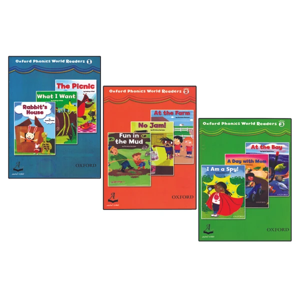 کتاب Oxford Phonics World Readers اثر جمعی از نویسندگان انتشارات آرماندیس سه جلدی