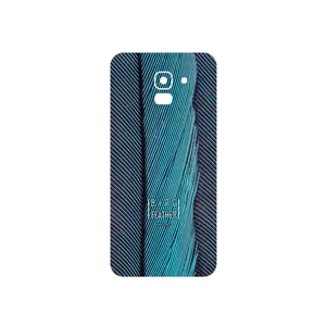 MAHOOT Turquoise feathers Cover Sticker for Samsung Galaxy J6