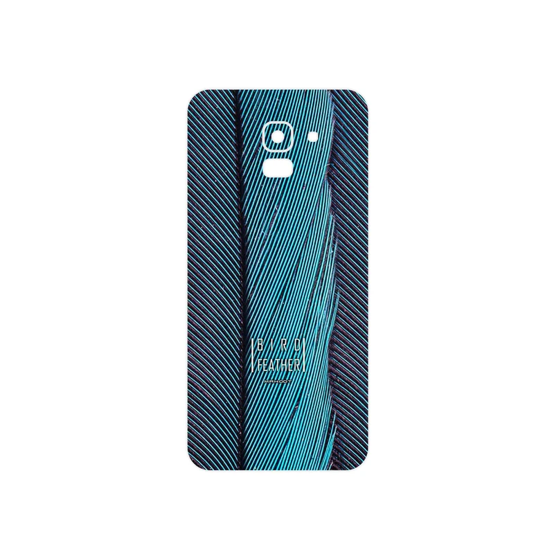 برچسب پوششی ماهوت مدل Turquoise feathers مناسب برای گوشی موبایل سامسونگ Galaxy J6