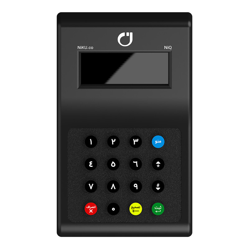 دستگاه نوبت‌ دهی نیکو مدل NiQ-110 به همراه نمایشگر و کیپد و فراخوان صوتی