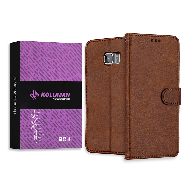 کیف کلاسوری کلومن مدل CALF SKIN مناسب برای گوشی موبایل سامسونگ GALAXY S7 EDGE