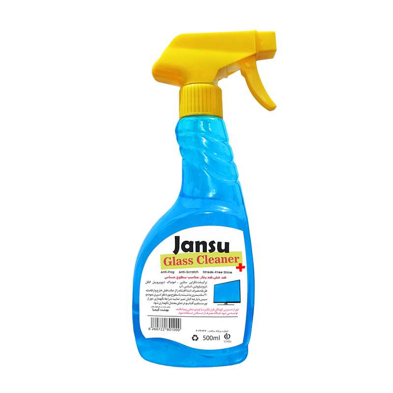 شیشه پاک کن جانسو مدل glass cleaner plus حجم 500 میلی لیتر