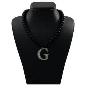 گردنبند نقره زنانه دلی جم طرح  G کد D 692