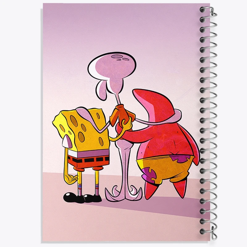 دفتر نقاشی 50 برگ خندالو طرح باب اسفنجی و پاتریک و اختاپوس کد F1904