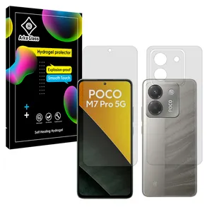 Arca Glass Tough model matte screen protector suitable for Xiaomi Poco M7 Pro 5G mobile phone along with the back protector