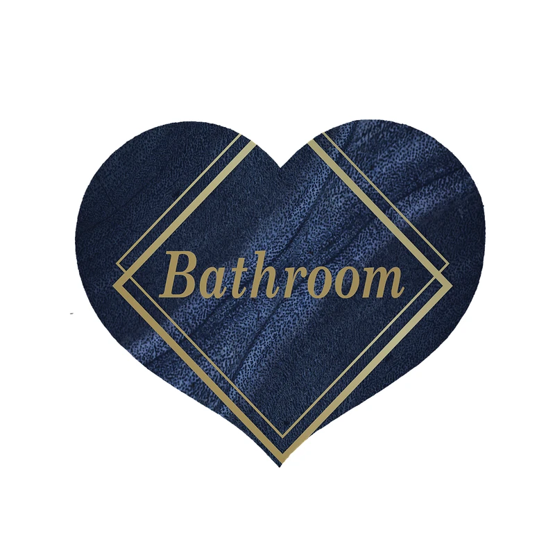 پادری مدل قلب طرح حمام کد 8405 سایز 90 × 90 سانتی متر