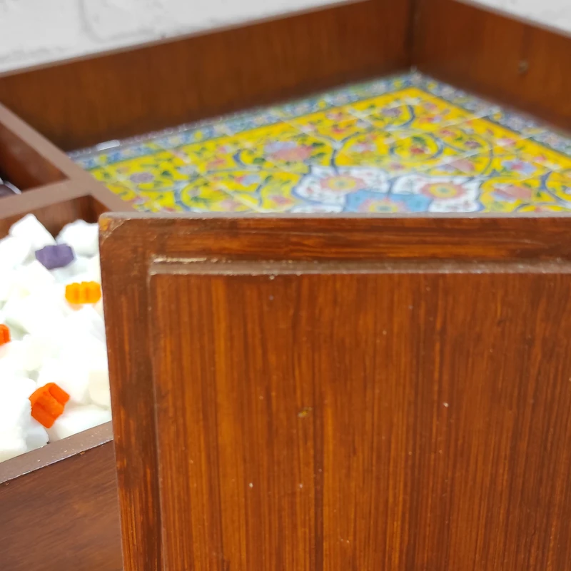 عکس شماره 4 : سینی چوبی رزینی مدل نوش نگار کد34