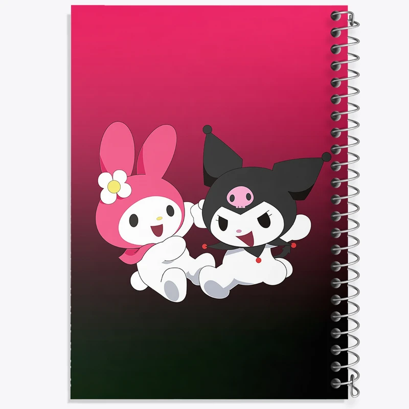 دفتر ژورنال نویسی 50 برگ خندالو مدل نقطه ای طرح کورومی و مای ملودی کد 36925