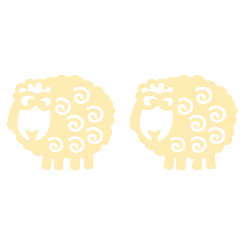 گوشواره طلا 18 عیار زنانه کرابو طرح ببعی مدل Kr5096