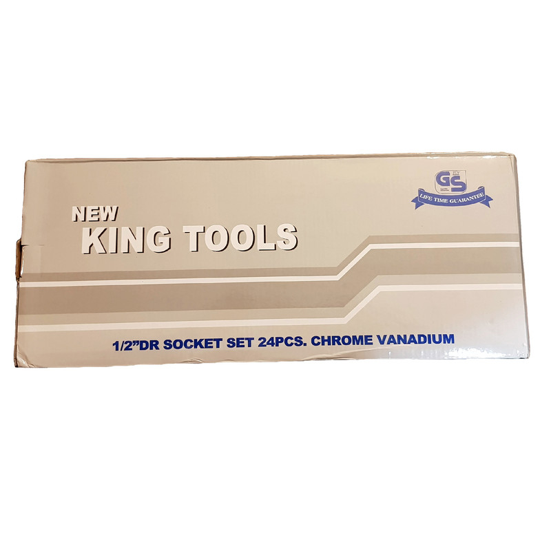 مجموعه 24 عددی آچار و سری بکس کینگ تولز مدل KT24