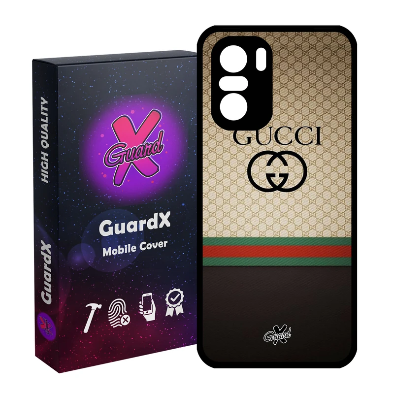 کاور گارد ایکس طرح Gucci مدل Glass10215 مناسب برای گوشی موبایل شیائومی Poco F3/MI 11X/MI 11X Pro/Redmi K40/K40 Pro