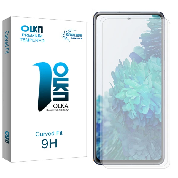 محافظ صفحه نمایش شیشه ای کولینگ مدل Olka Glass مناسب برای گوشی موبایل سامسونگ Galaxy S21 FE بسته دو عددی