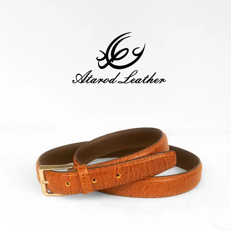 کمربند زنانه چرم عطارد مدل چرم طبیعی کد B44