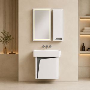 ست کابینت روشویی مدل ماندانا 2 به همراه باکس و آینه