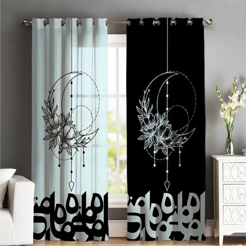 پرده شمسه نگار مدل M.569.2 سایز 140x280 سانتی متر