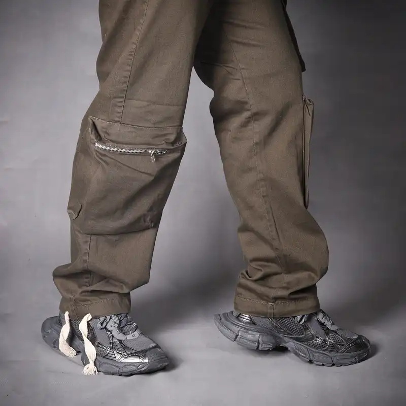 شلوار مردانه مدل کارگو R35 رنگ سبز