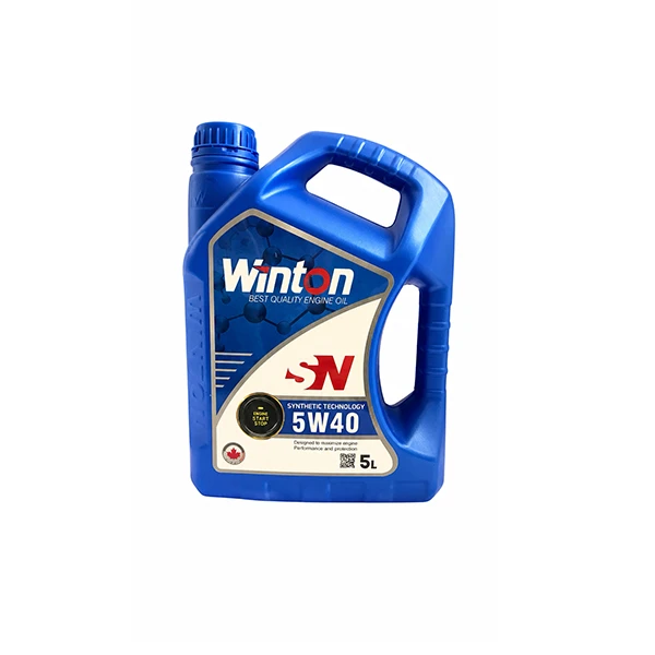 روغن موتور خودرو بنزینی وینتون مدل 5W40SN-5L SN 5W-40 حجم 5 لیتر