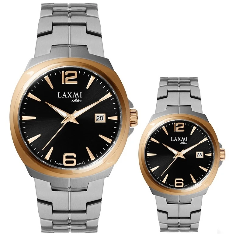 ست ساعت مچی عقربه ای زنانه و مردانه لاکسمی مدل 8107_4