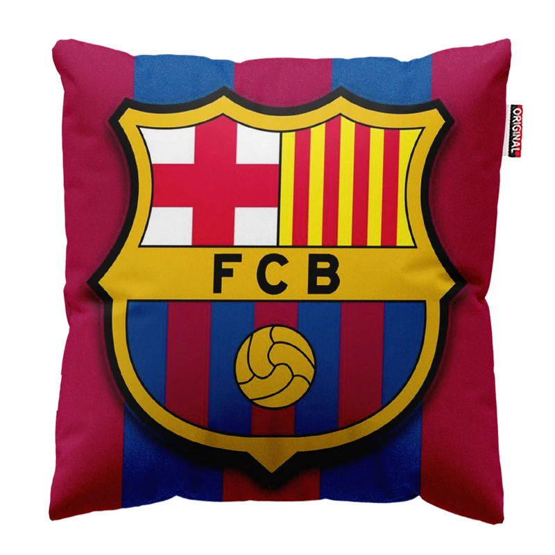   کوسن پاد آفرین طرح باشگاه بارسلونا کد 1961 سایز 30*30 سانتی متر
