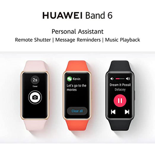 Huawei band 6 smart watch black clearance