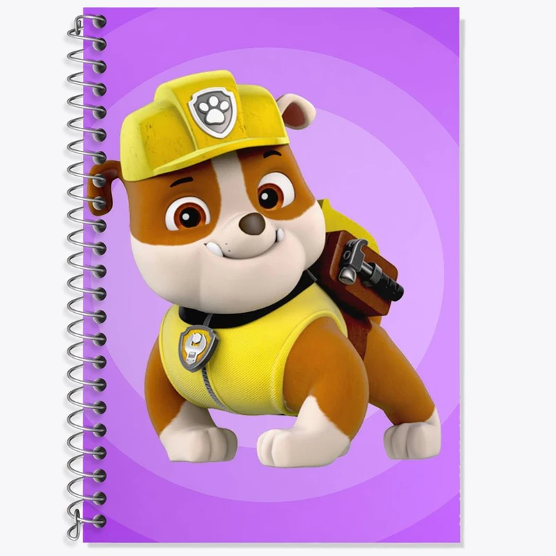 دفتر زبان 50 برگ خندالو مدل سه خط طرح سگ های نگهبان Paw Patrol کد 3134