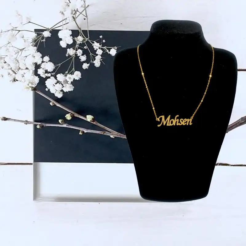 گردنبند نقره زنانه آی جواهر مدل محسن کد N804