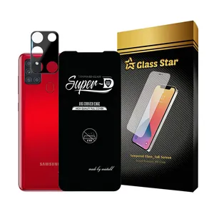Glass Star SUPLNFUGS Screen Protector With Camera Lens Protector For Samsung Galaxy A21s