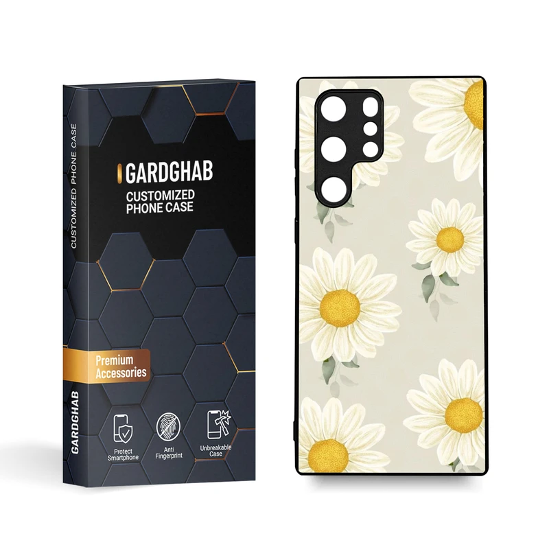 کاور گارد قاب مدل گل مناسب برای گوشی موبایل سامسونگ Galaxy S22 Ultra