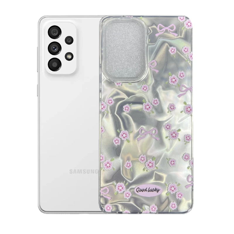 کاور طرح گل و پاپیون مناسب برای گوشی موبایل سامسونگ Galaxy A53