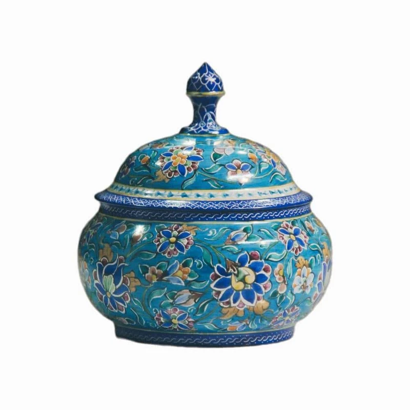 قندان میناکاری مسی کد 121
