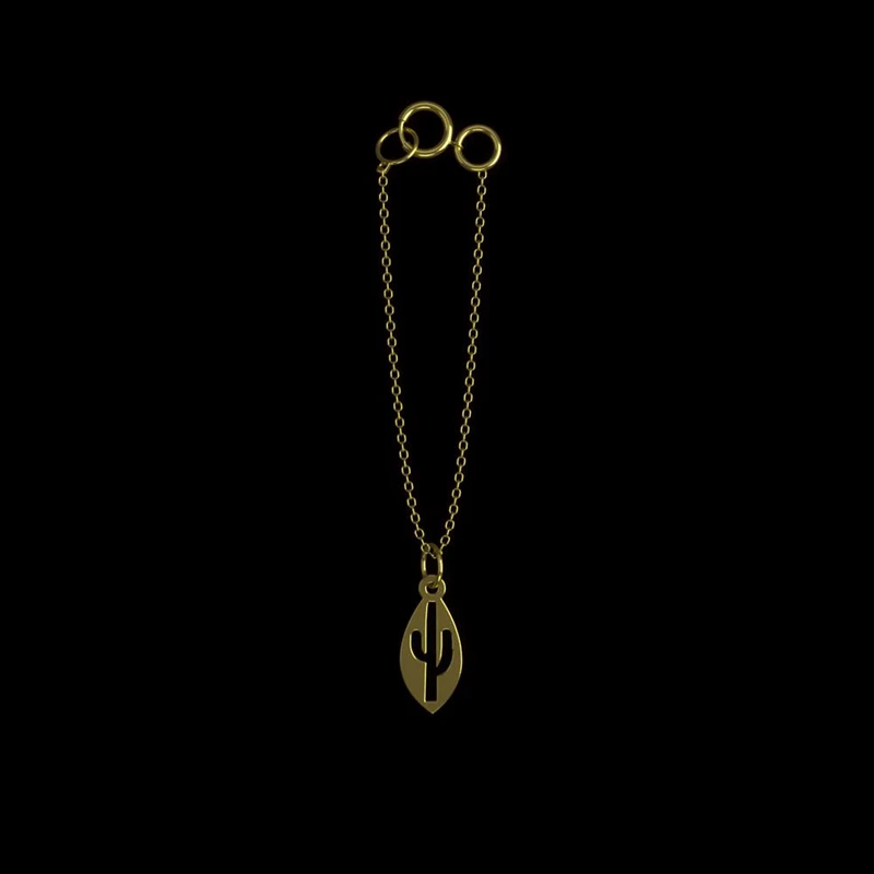 آویز ساعت طلا 18 عیار زنانه مدوپد مدل کاکتوس کد CA10961