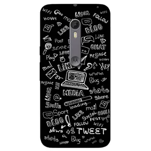 Megafone Social Media 1898 Cover For Motorola Moto X Style