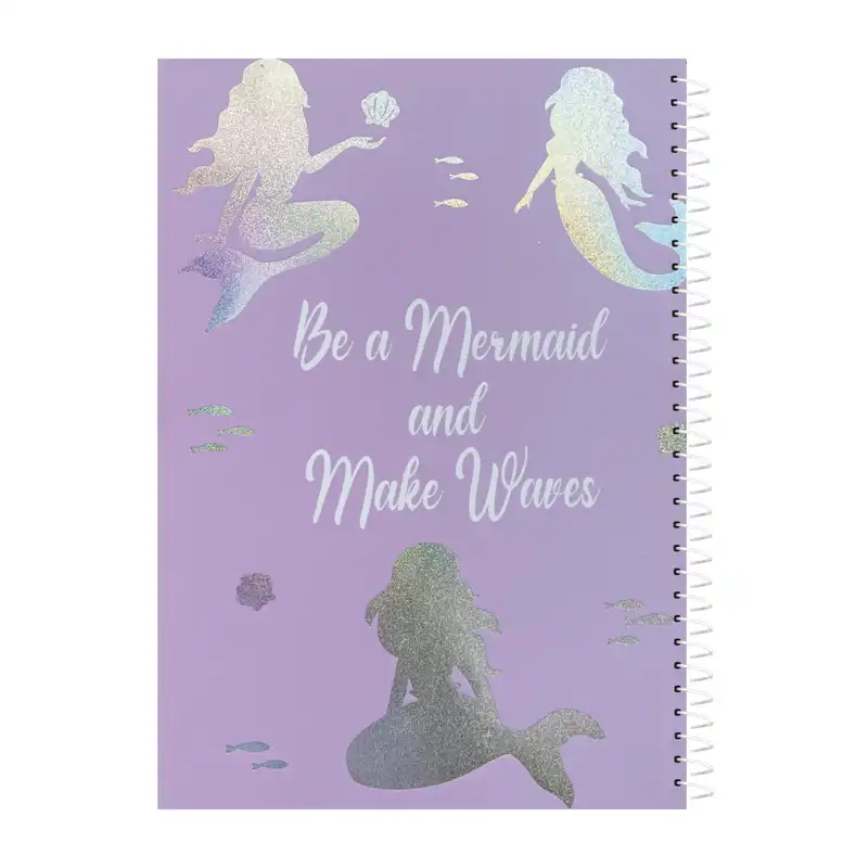 دفتر مشق 80 برگ ویکدی مدل اسب تک شاخ و پری دریایی مجموعه 2 عددی