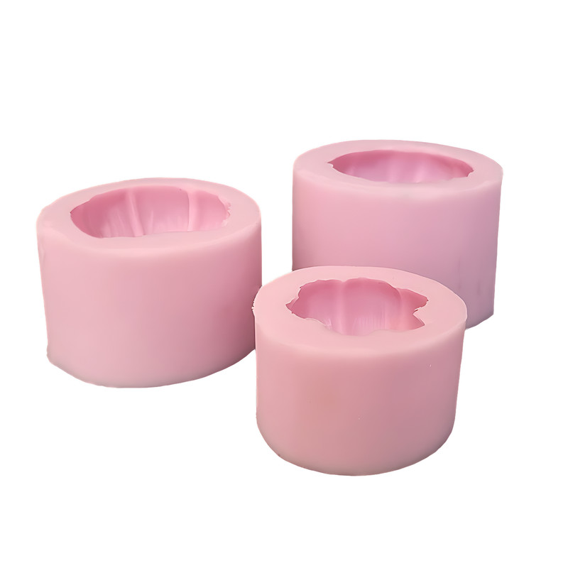 قالب شمع مدل ست کدو تنبل گرد مجموعه 3 عددی