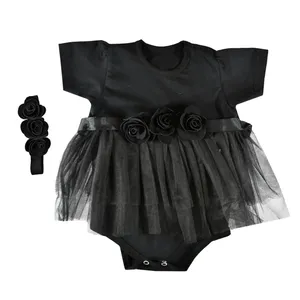 ست بادی و هدبند نوزادی دخترانه کد 800